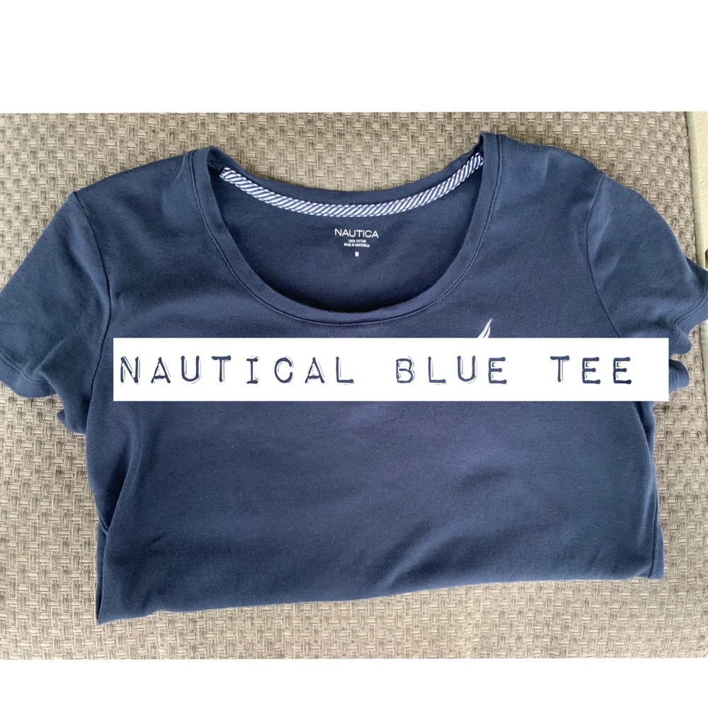 Blue nautica tee
